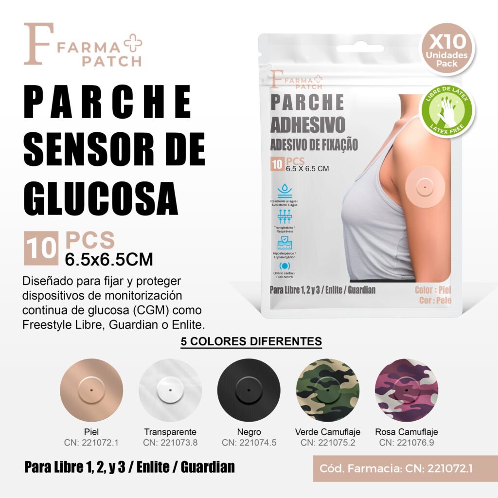 Farma Patch Parches Adhesivos para Sensores de Glucosa 20 unidades